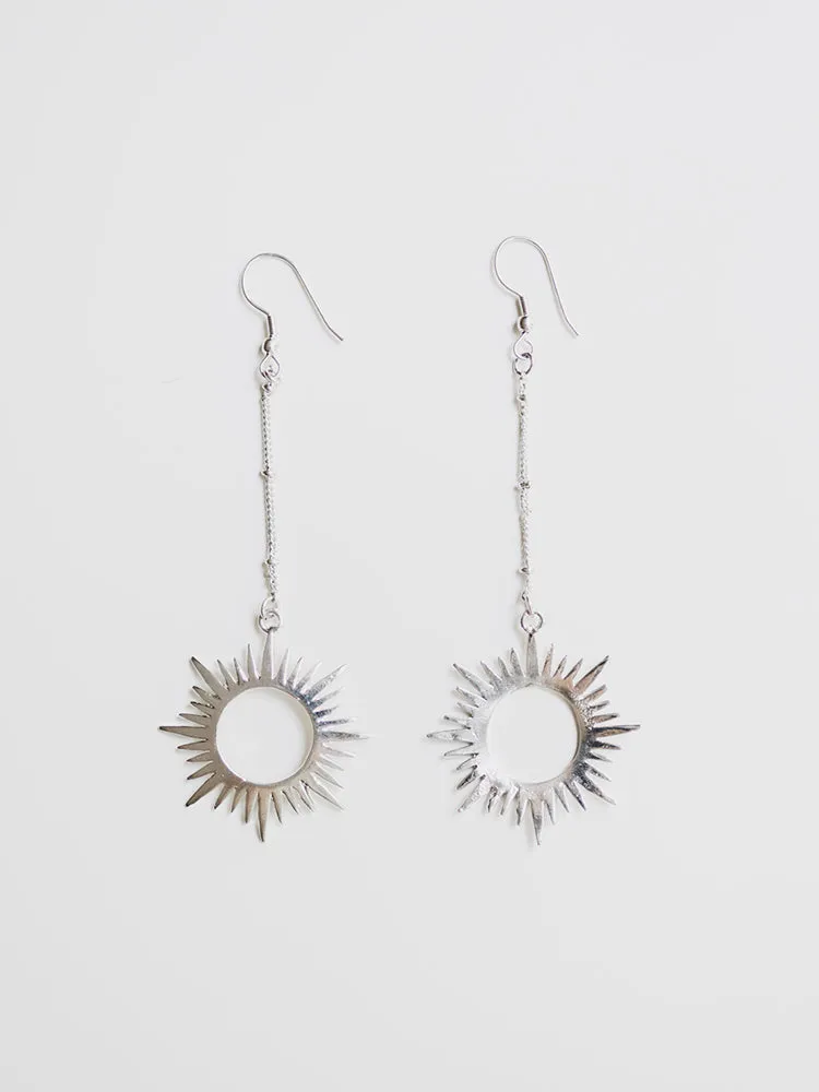 Ethereal Drop Earrings - Silver