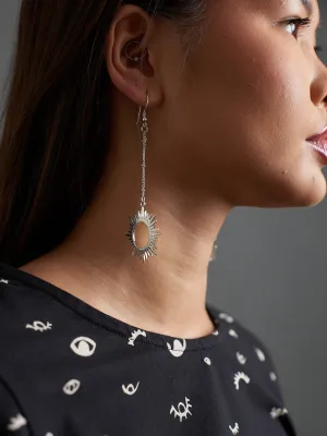 Ethereal Drop Earrings - Silver