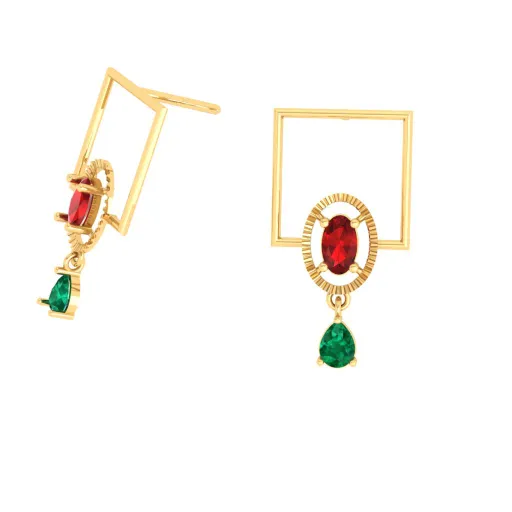 Ethereal Gold Earrings For The Festive Season