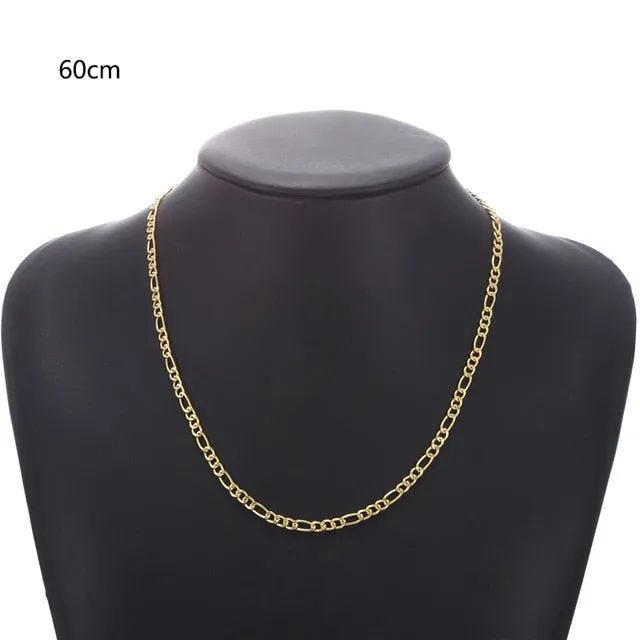 Fashion Gold Color Punk Round Circle Thick Chain Choker Necklace Collar Statement Necklace Clavicle for Women Men Party Jewelry