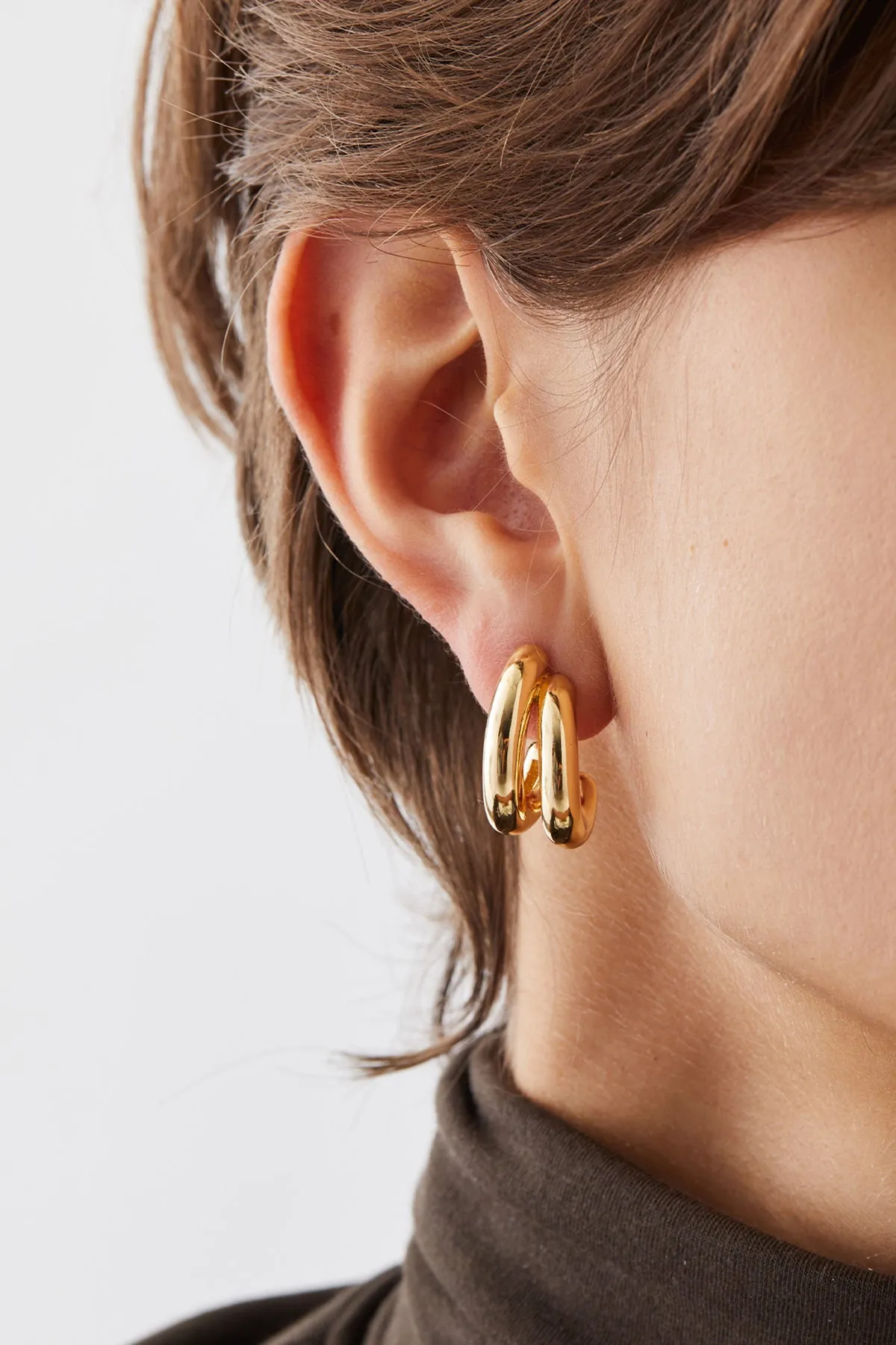 Florence Earrings, Gold