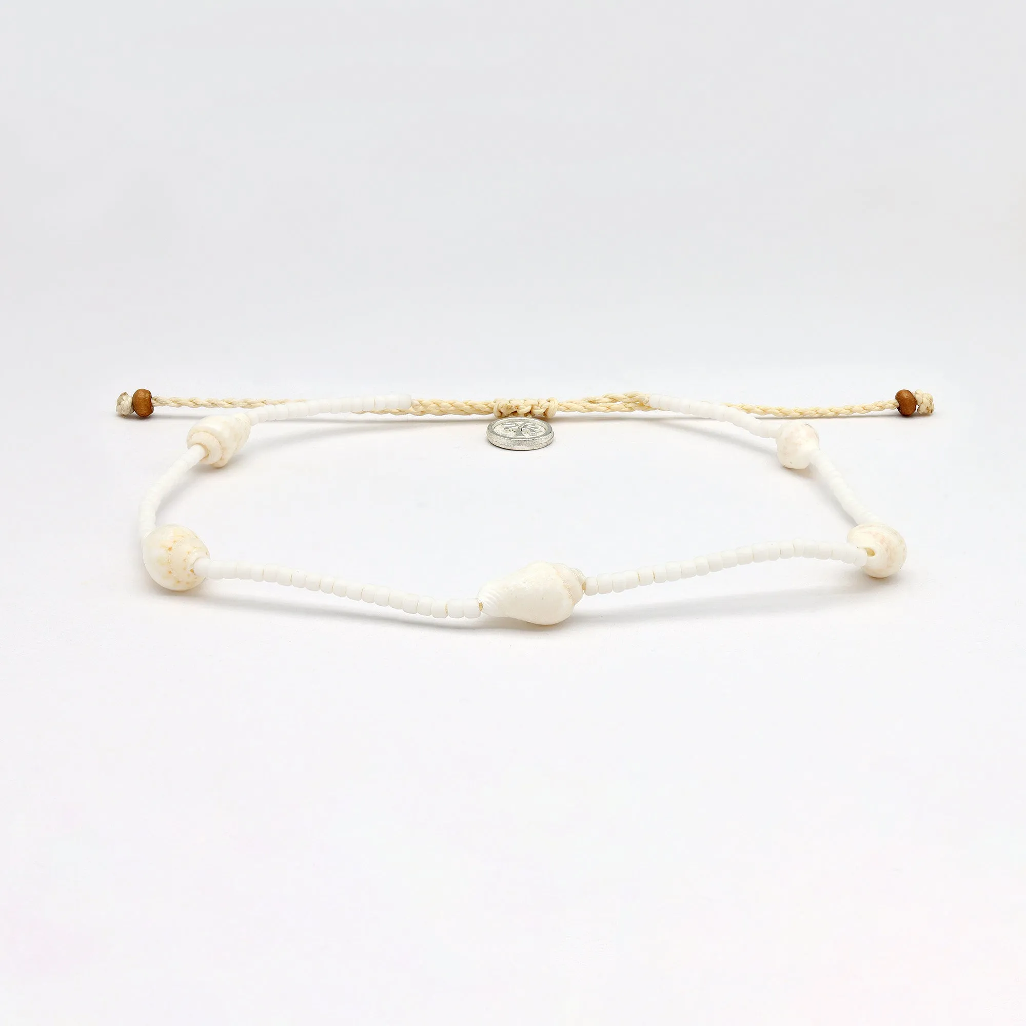 Giada Rahayu Shell Beaded Surf Anklet