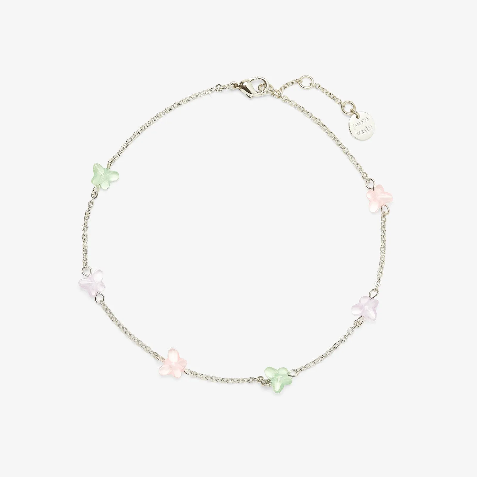 Glass Butterfly Anklet