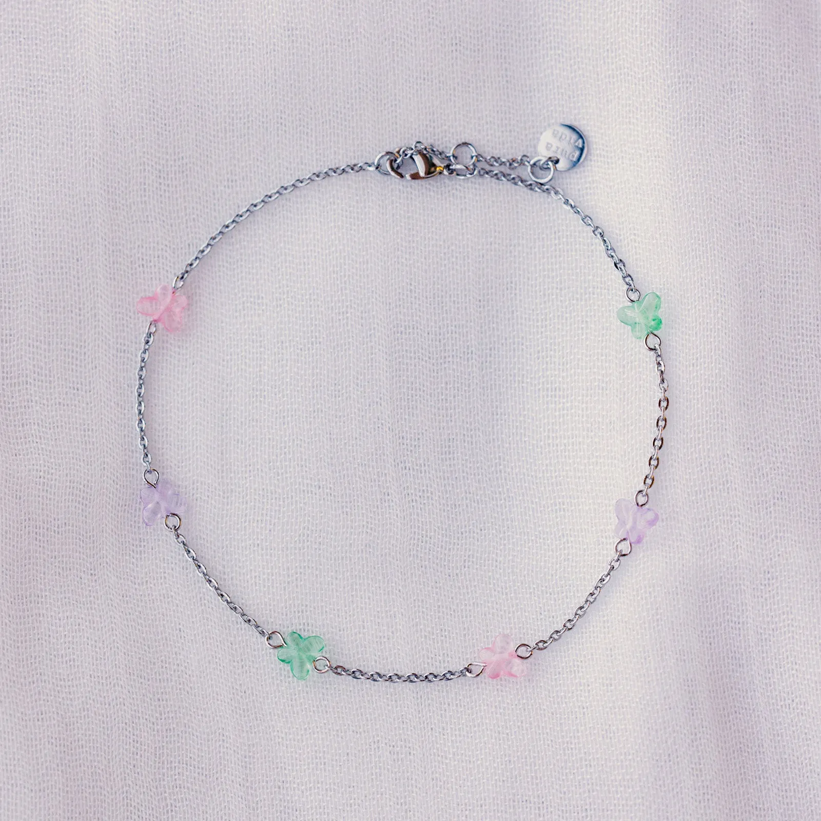 Glass Butterfly Anklet