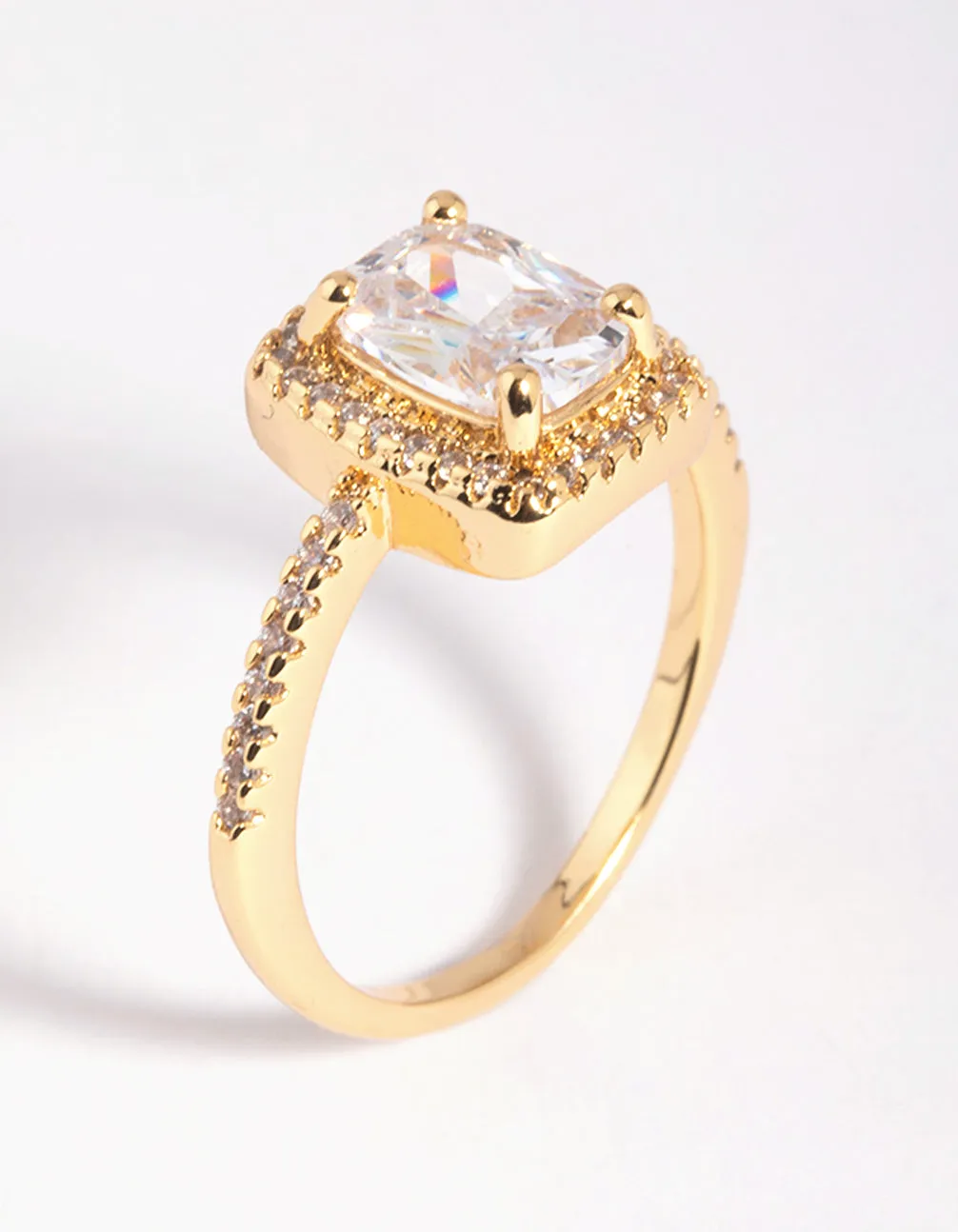 Gold Cubic Zirconia Ring