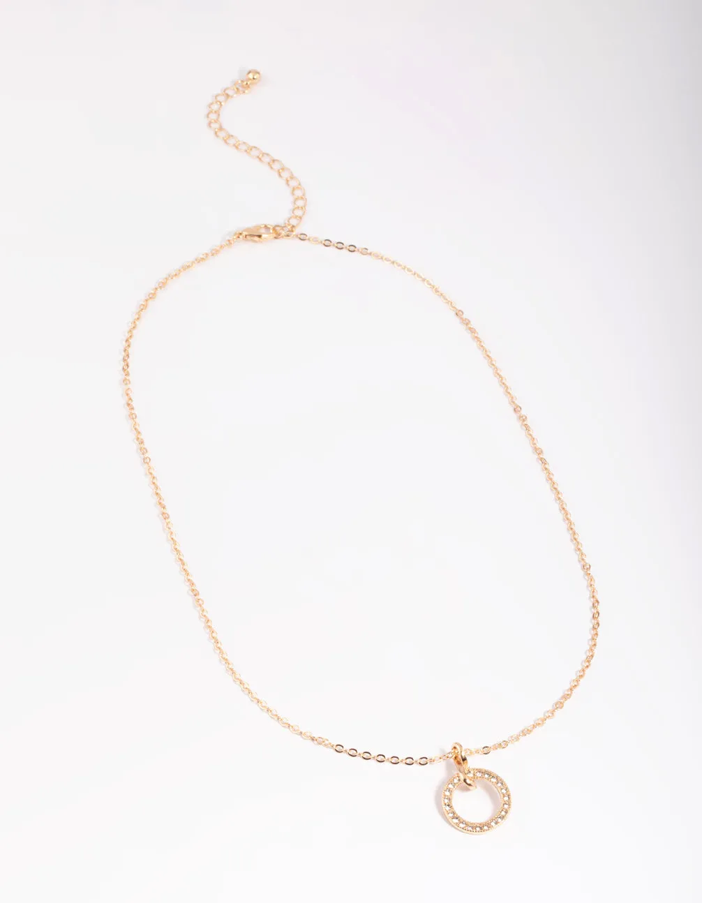 Gold Diamante Perfect Cut Necklace