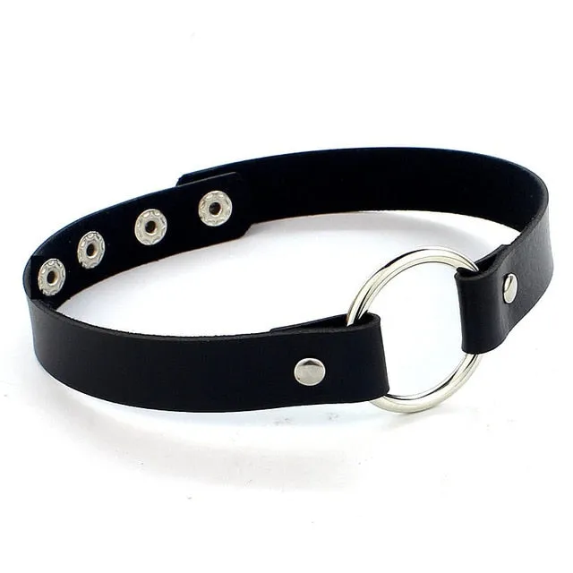 Gothic Belt Choker Necklace