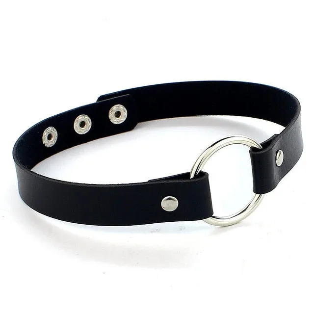 Gothic Belt Choker Necklace