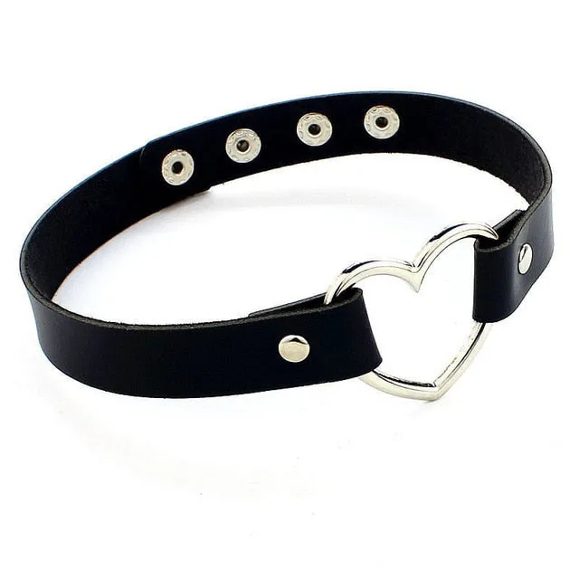 Gothic Belt Choker Necklace