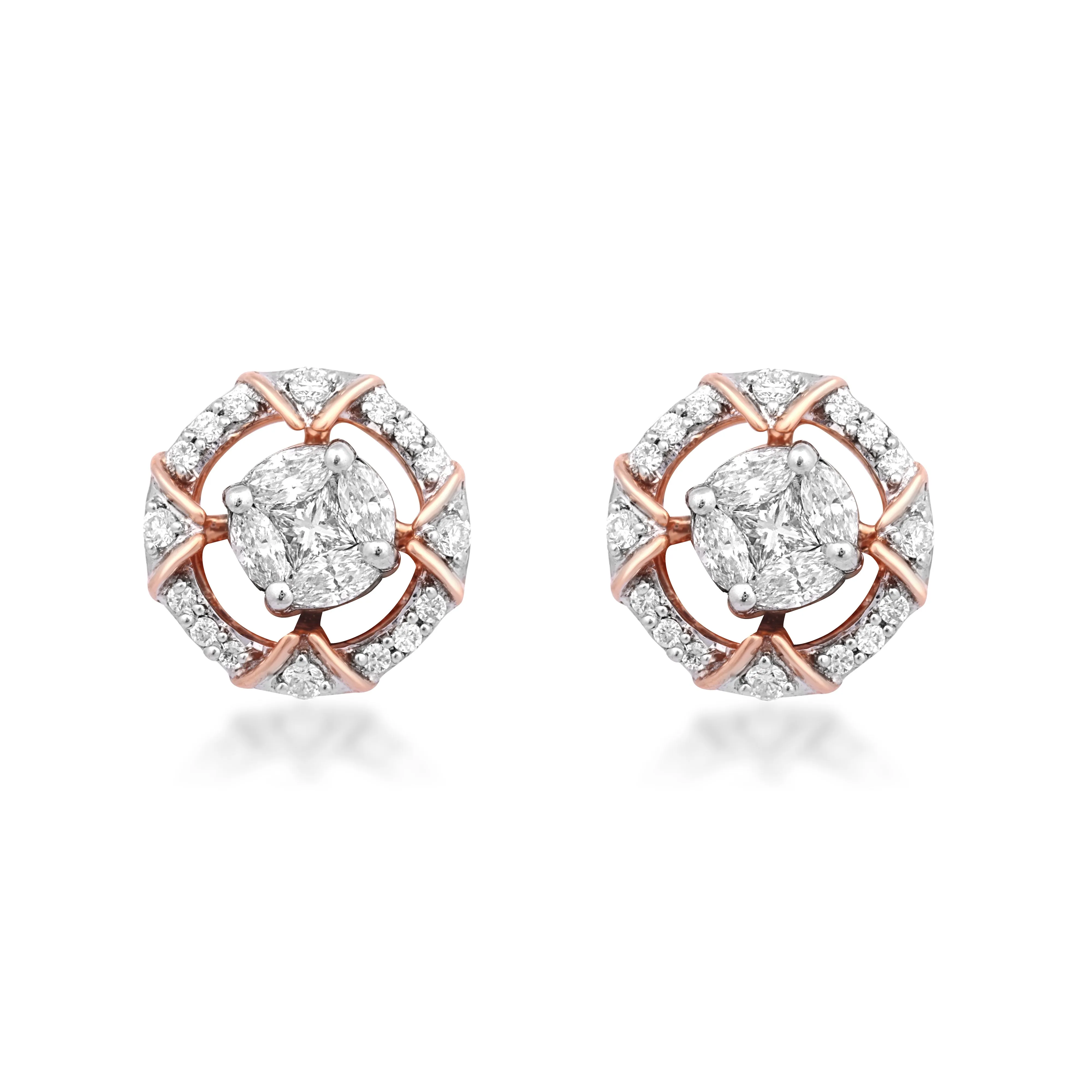 Halo Diamond Earrings