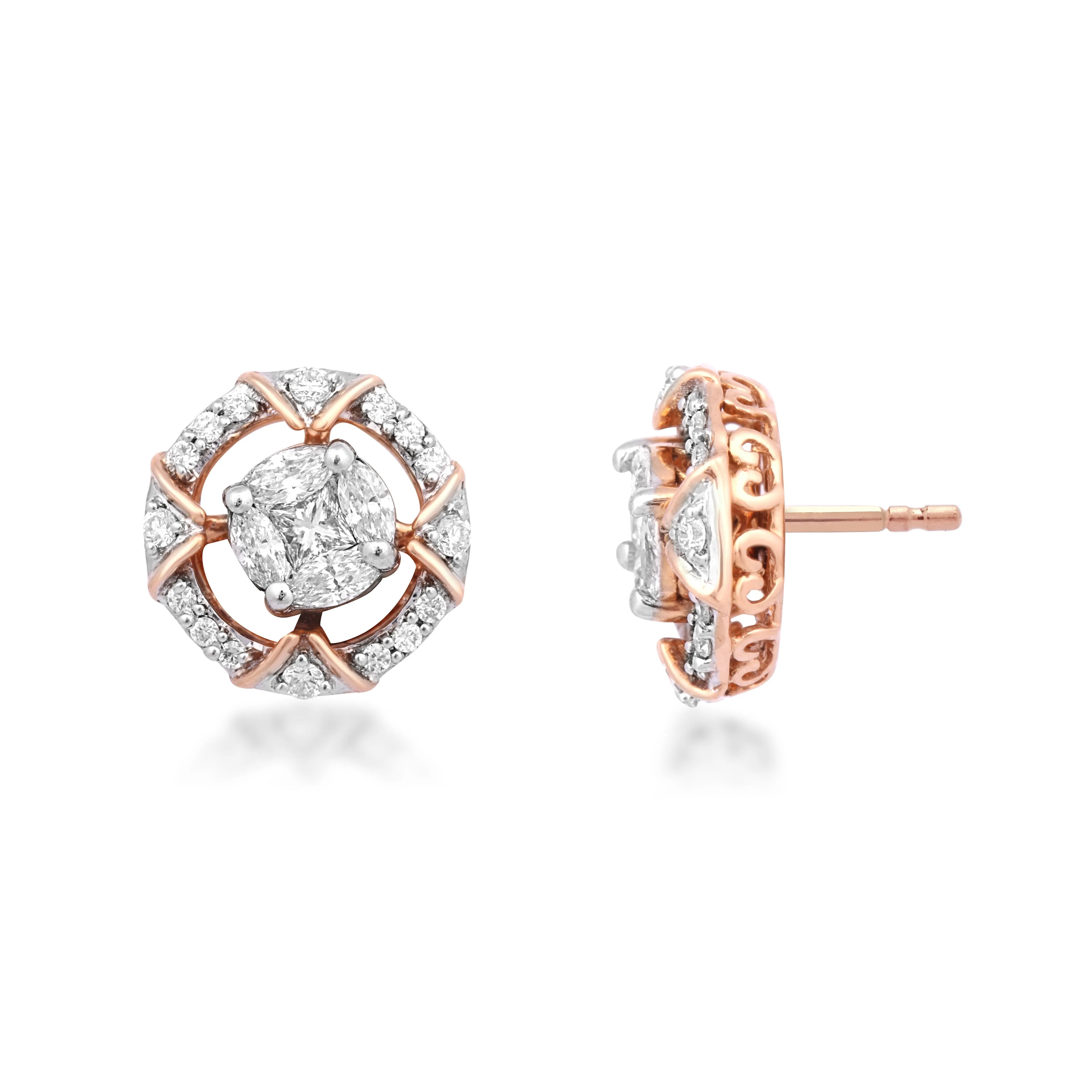 Halo Diamond Earrings