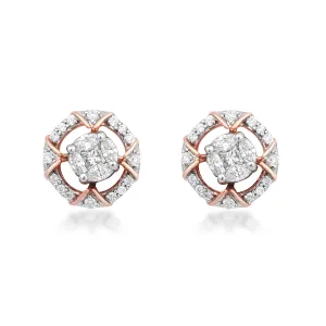 Halo Diamond Earrings