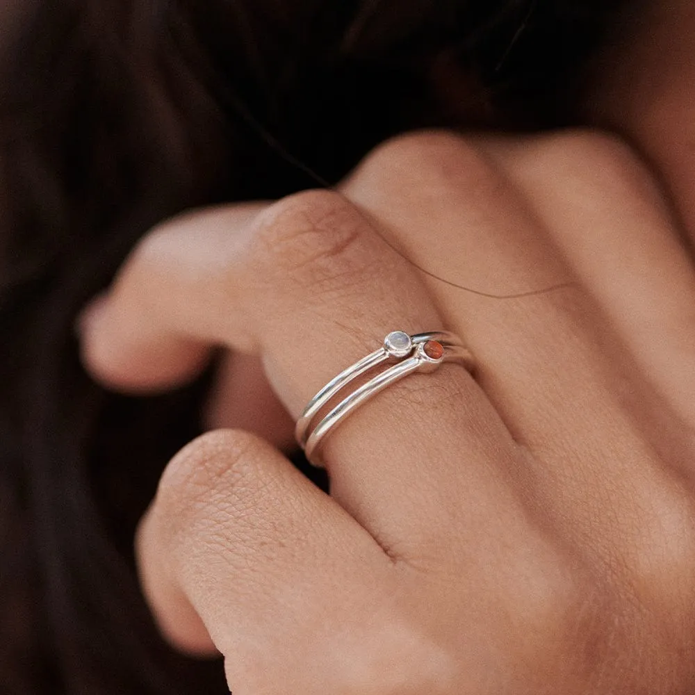 Healing Stone Ring Sterling Silver