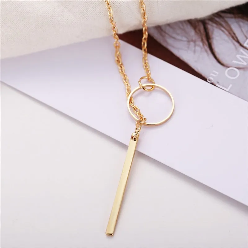 Infinity Cross Pendant Gold Color Choker Necklaces