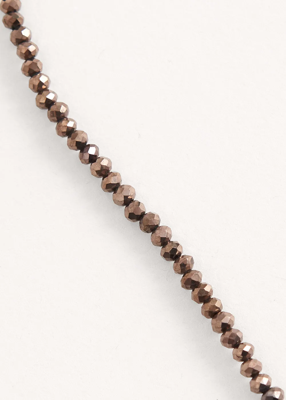 JULI CRYSTAL NECKLACE - DARK BRONZE