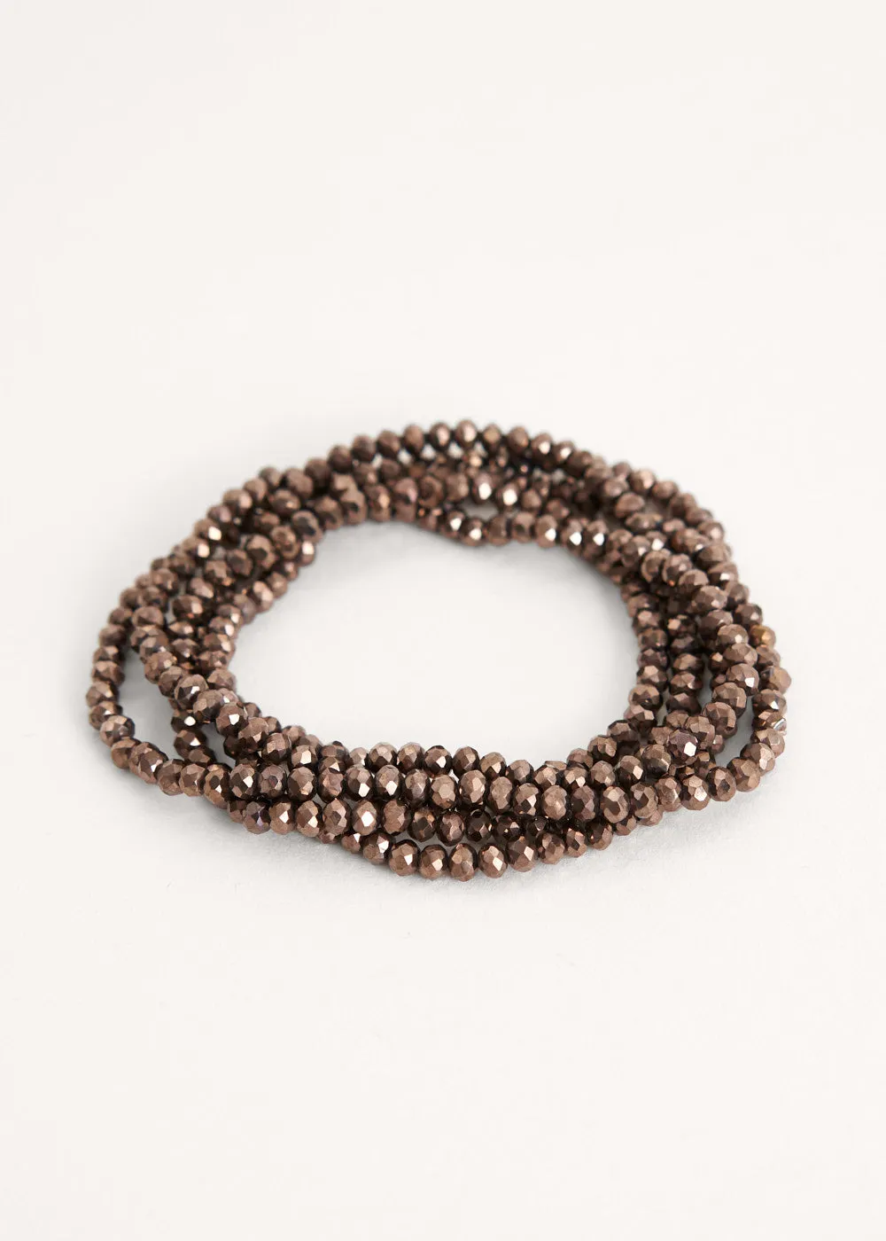 JULI CRYSTAL NECKLACE - DARK BRONZE