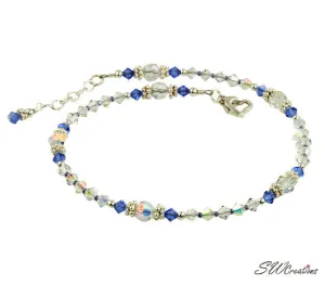 Kashmir - Something Blue Sapphire Wedding Anklet