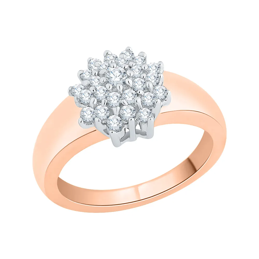 KATARINA 1/2 cttw Prong Set Cluster Diamond Ring