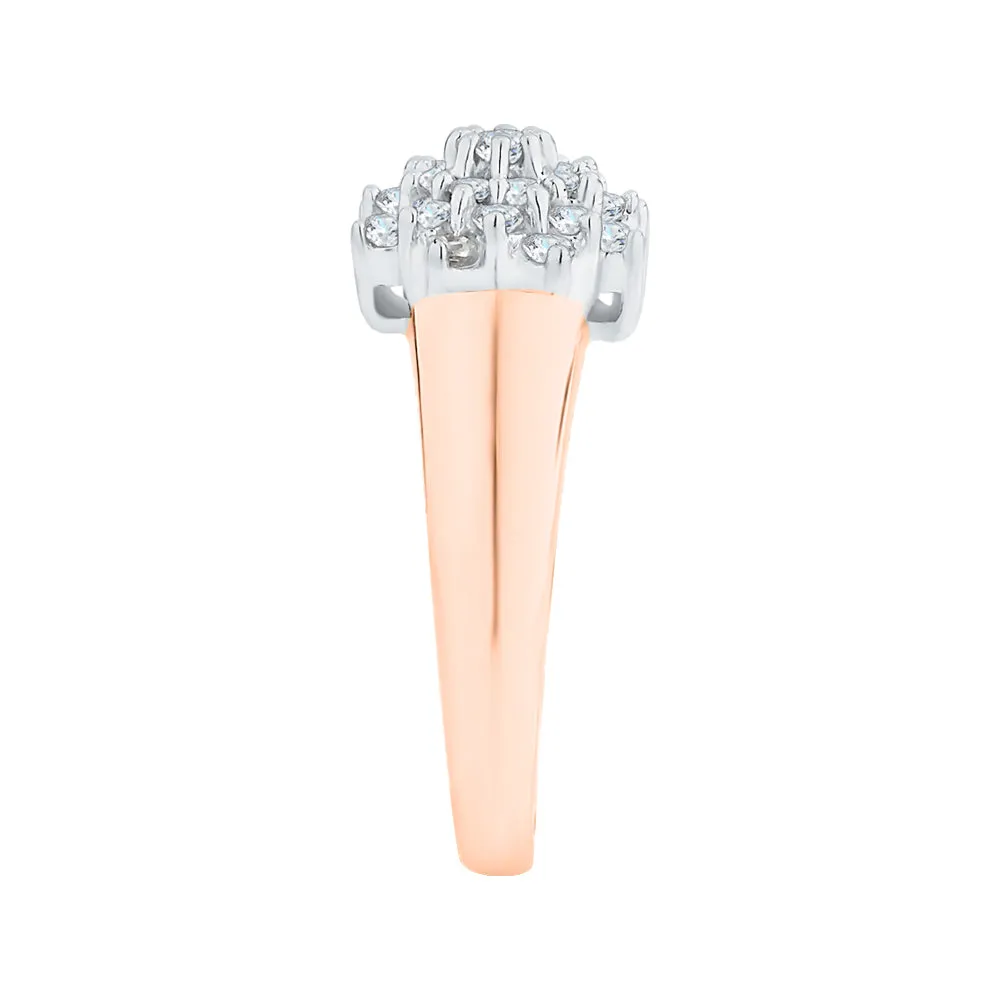 KATARINA 1/2 cttw Prong Set Cluster Diamond Ring