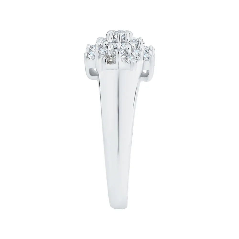 KATARINA 1/2 cttw Prong Set Cluster Diamond Ring