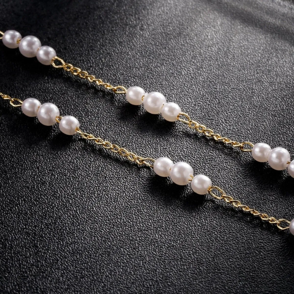 Kyerlyn Gold Pearl Anklet Bracelets Beach