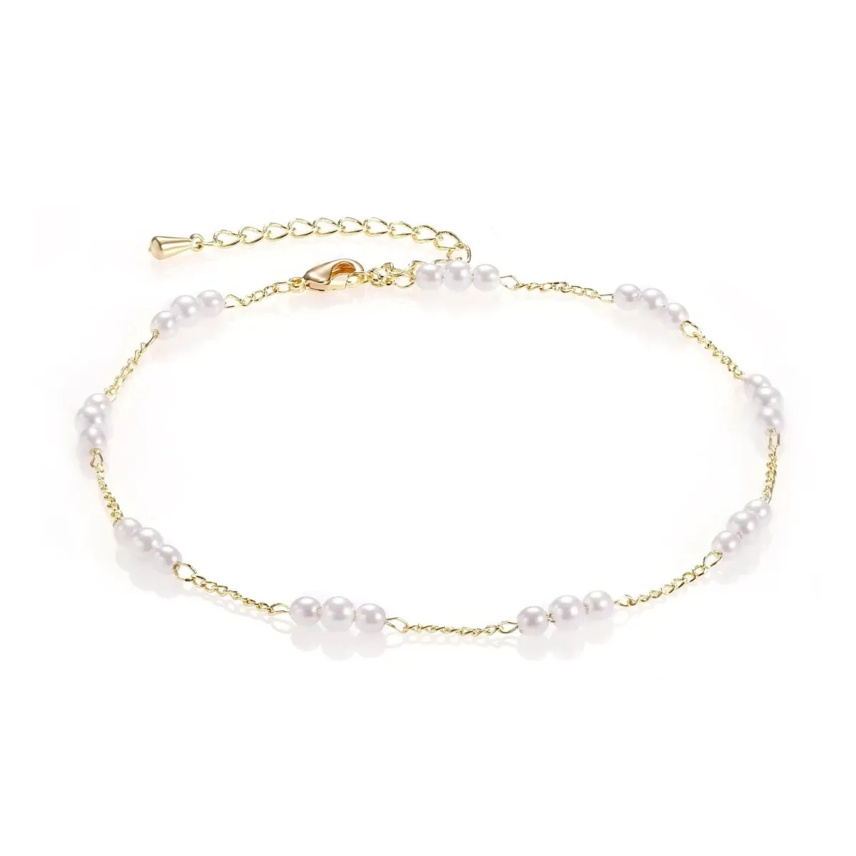 Kyerlyn Gold Pearl Anklet Bracelets Beach