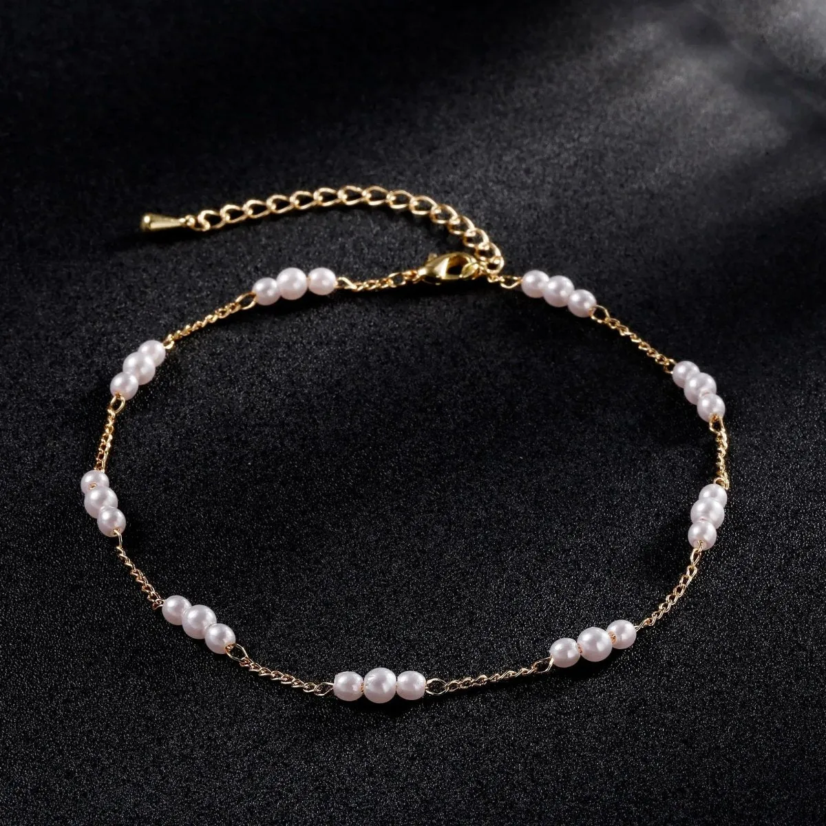 Kyerlyn Gold Pearl Anklet Bracelets Beach