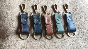 Leather keychain