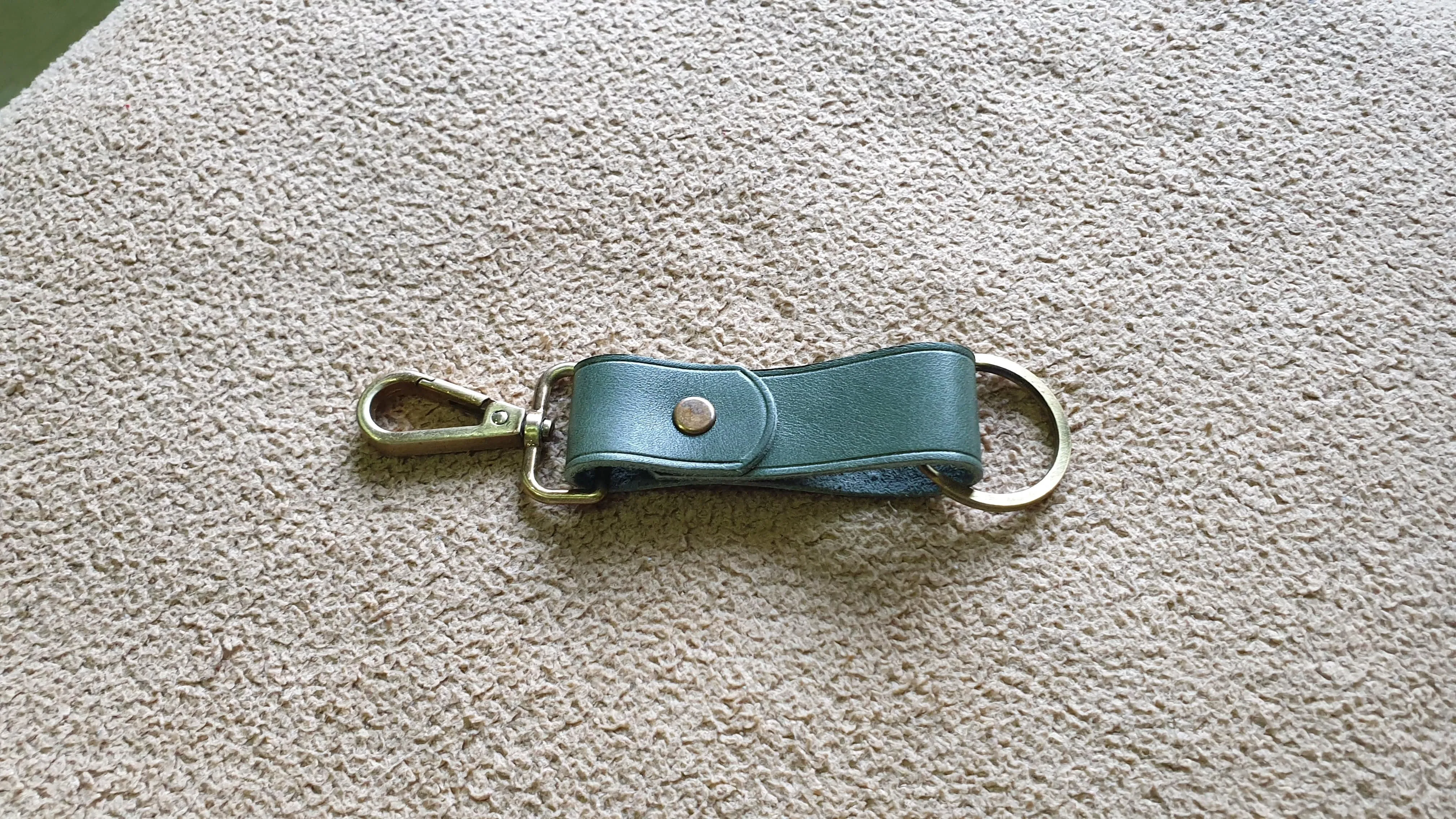 Leather keychain