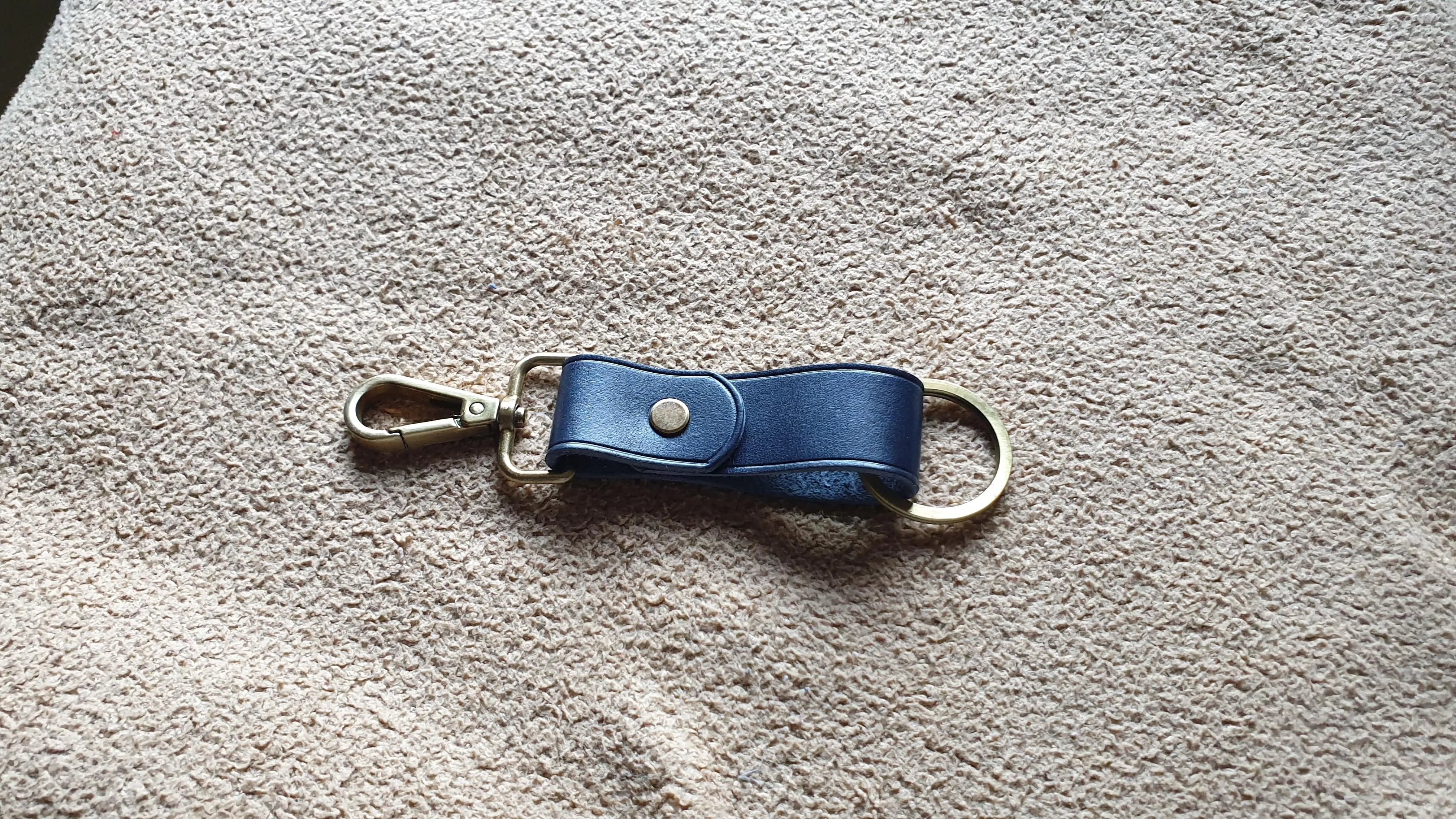 Leather keychain