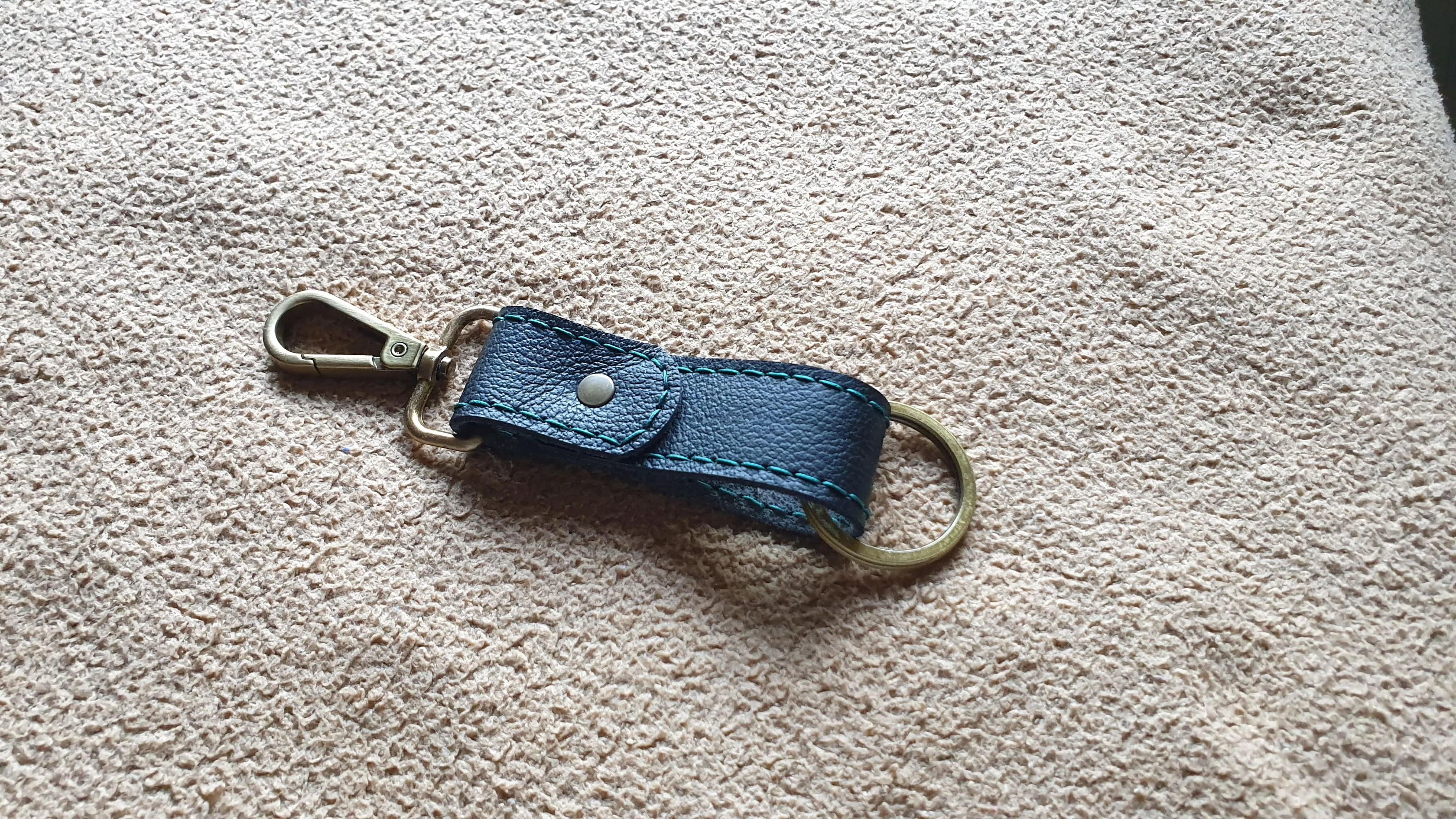 Leather keychain