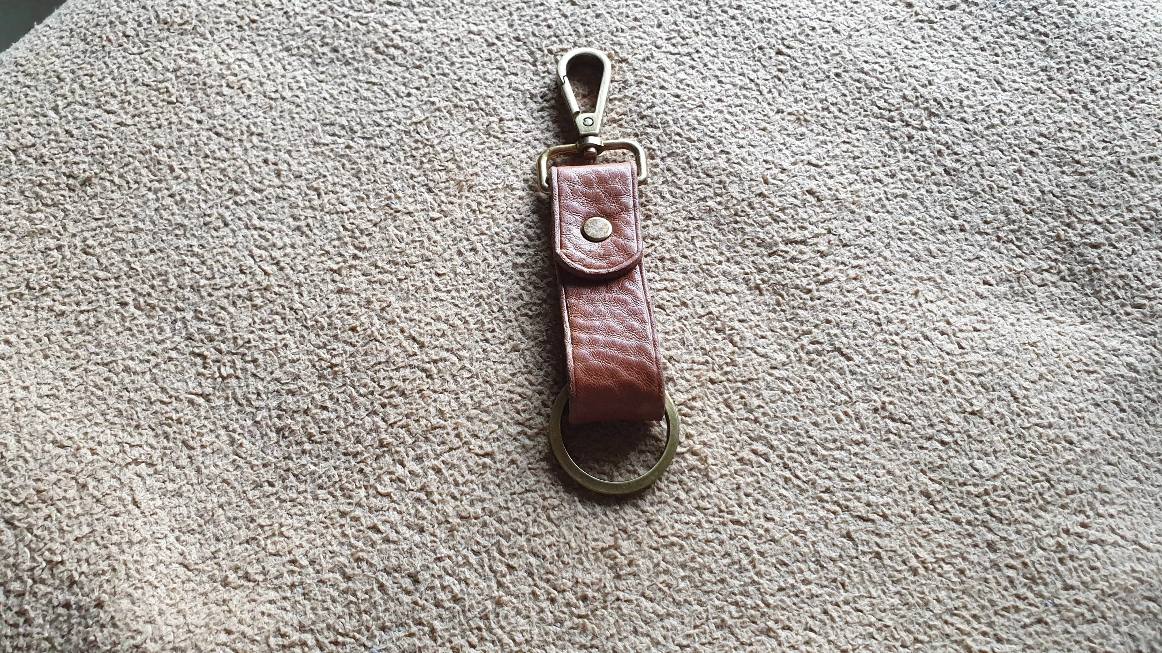 Leather keychain