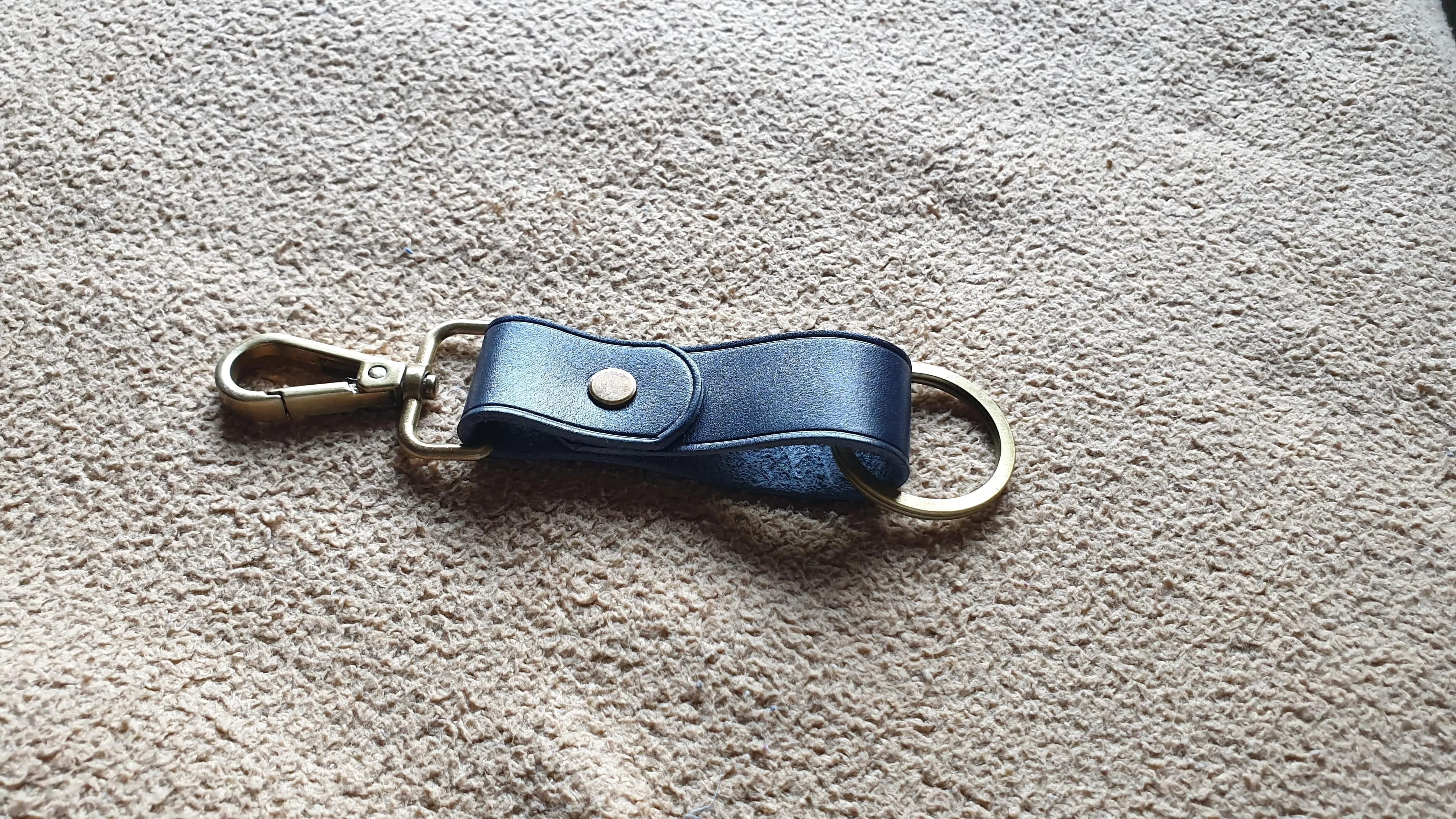 Leather keychain