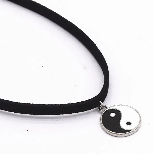 Leather Necklace Torques Pure Black Velvet Ribbon Maxi Statement Chokers Necklace For Women Collares Fashion Jewelry Colar 2016