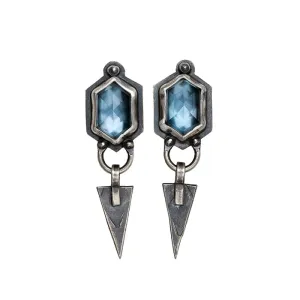 London Blue Topaz Post Earrings - Sterling Silver