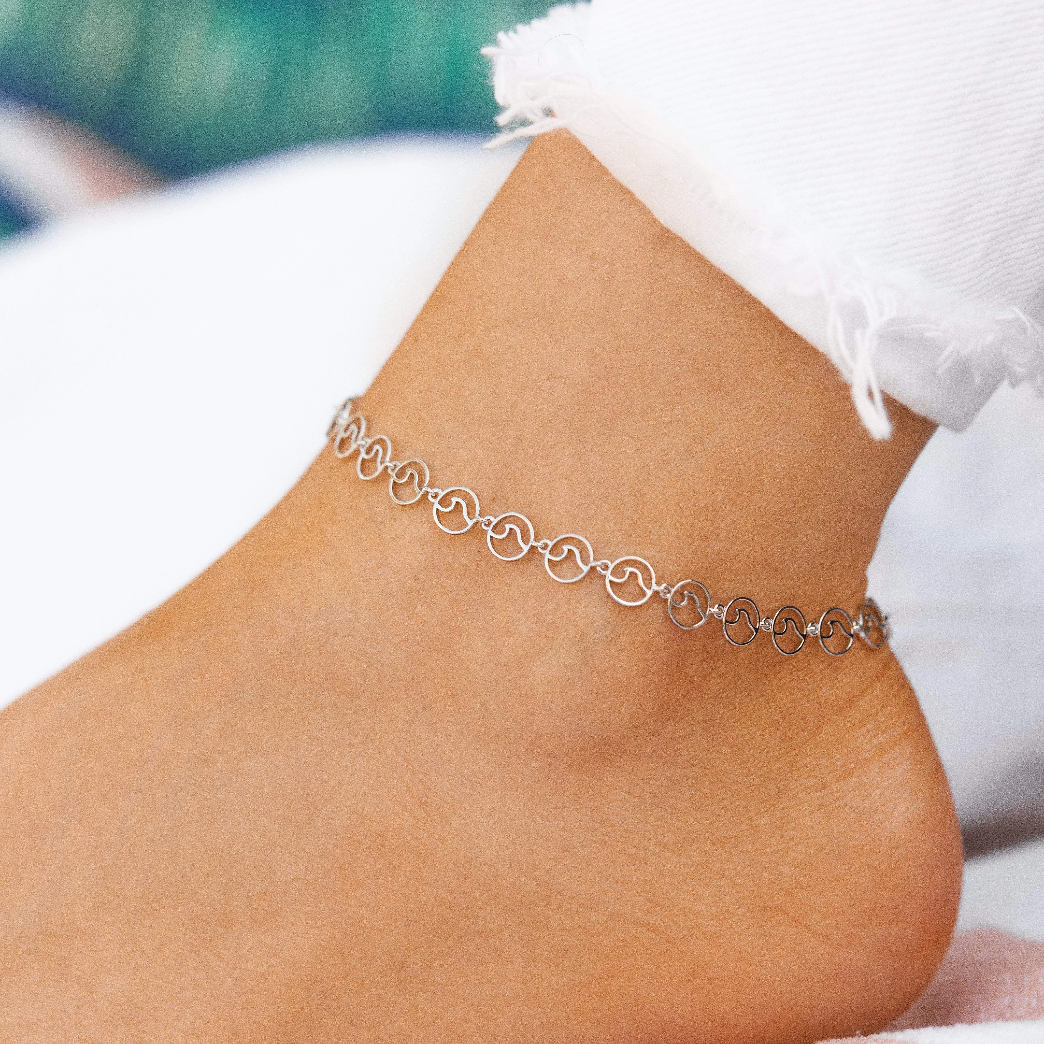 Mini Wave Chain Anklet