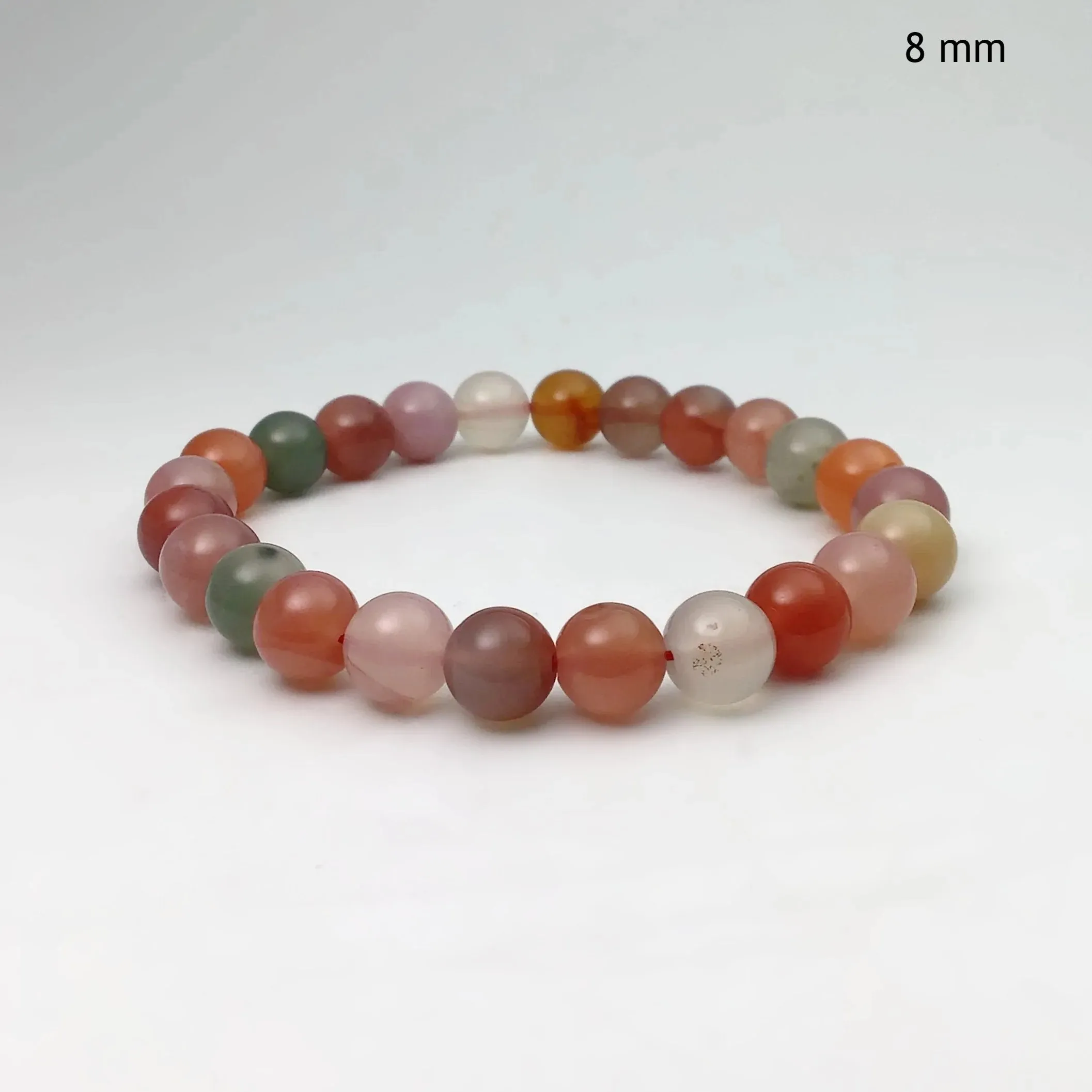 Moon Chalcedony Beaded Bracelet