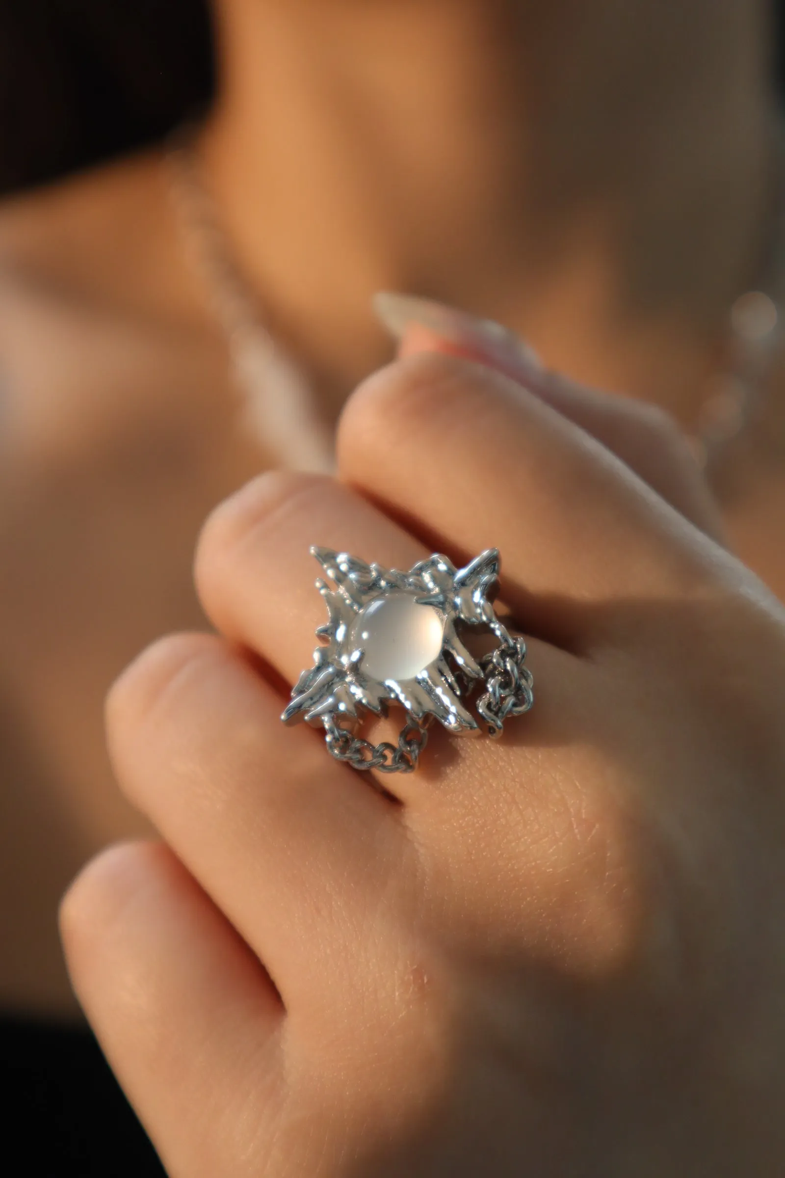 Moonlight Pole Star ring