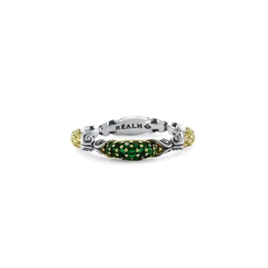 Mosaic Pavé Stack Ring 3.25mm - Two Tone   CZ Vert