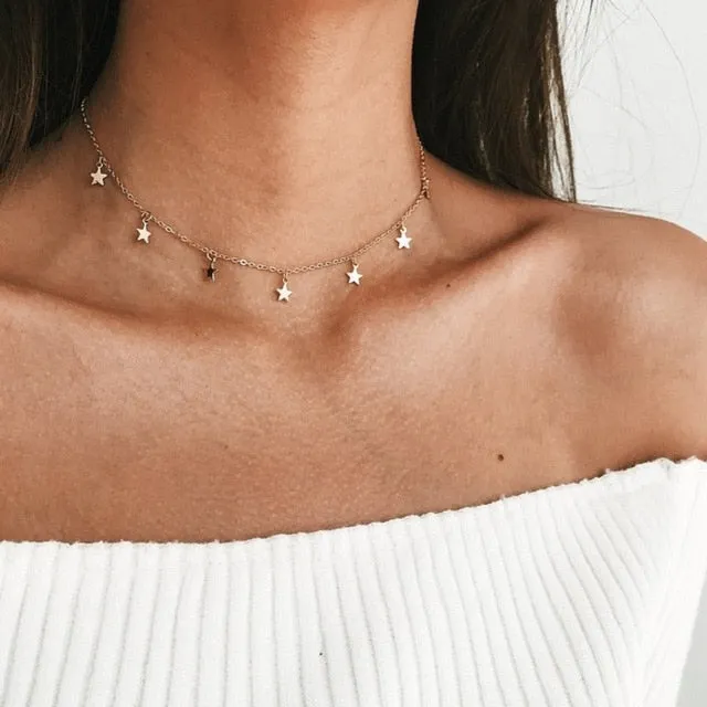 Multi Arrow choker Necklace