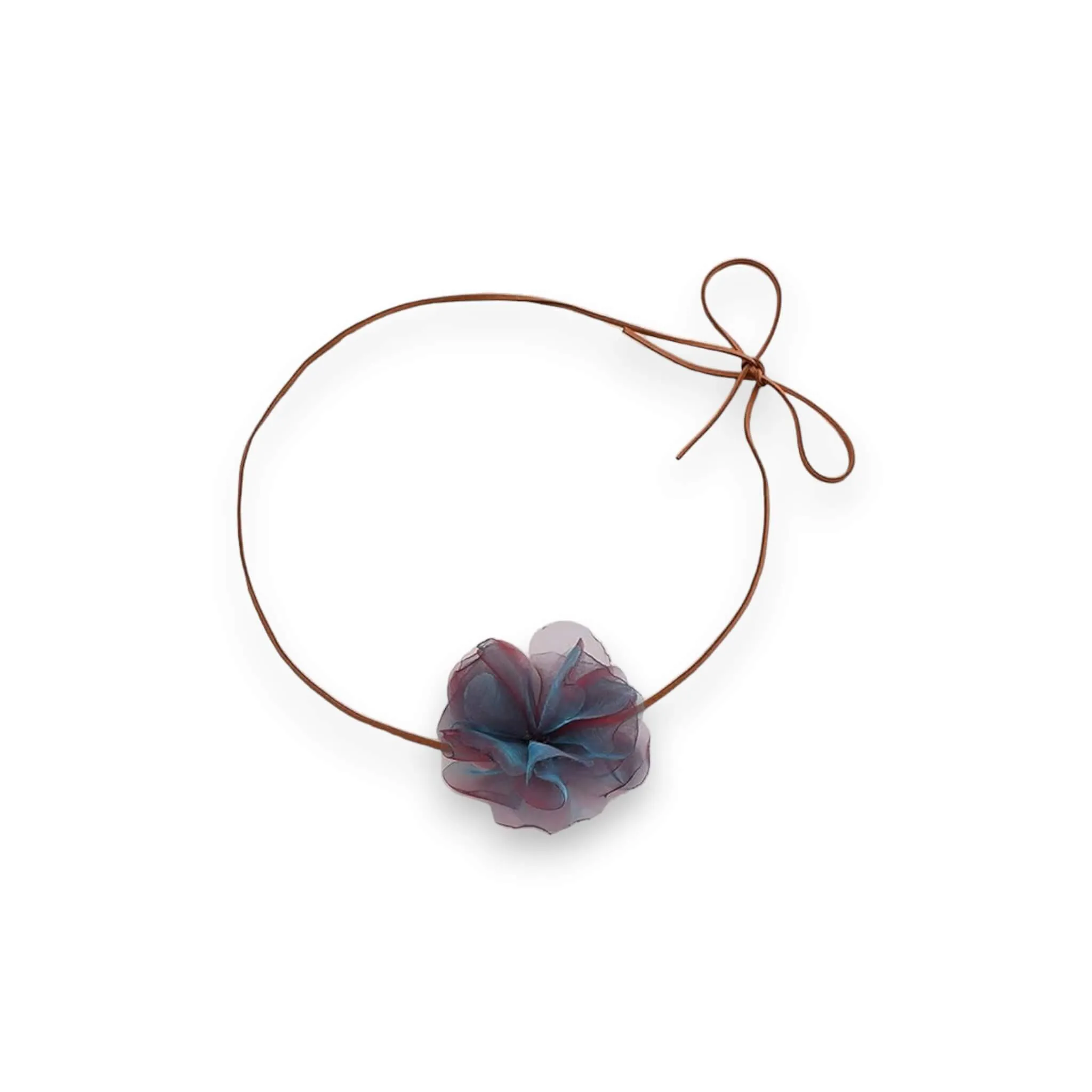 Multicolor Big Flower Wrap Choker