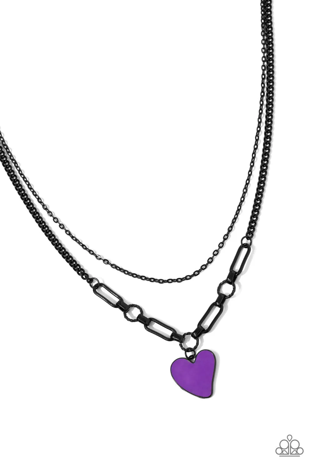 Necklaces Carefree Confidence - Purple VDAY N2427