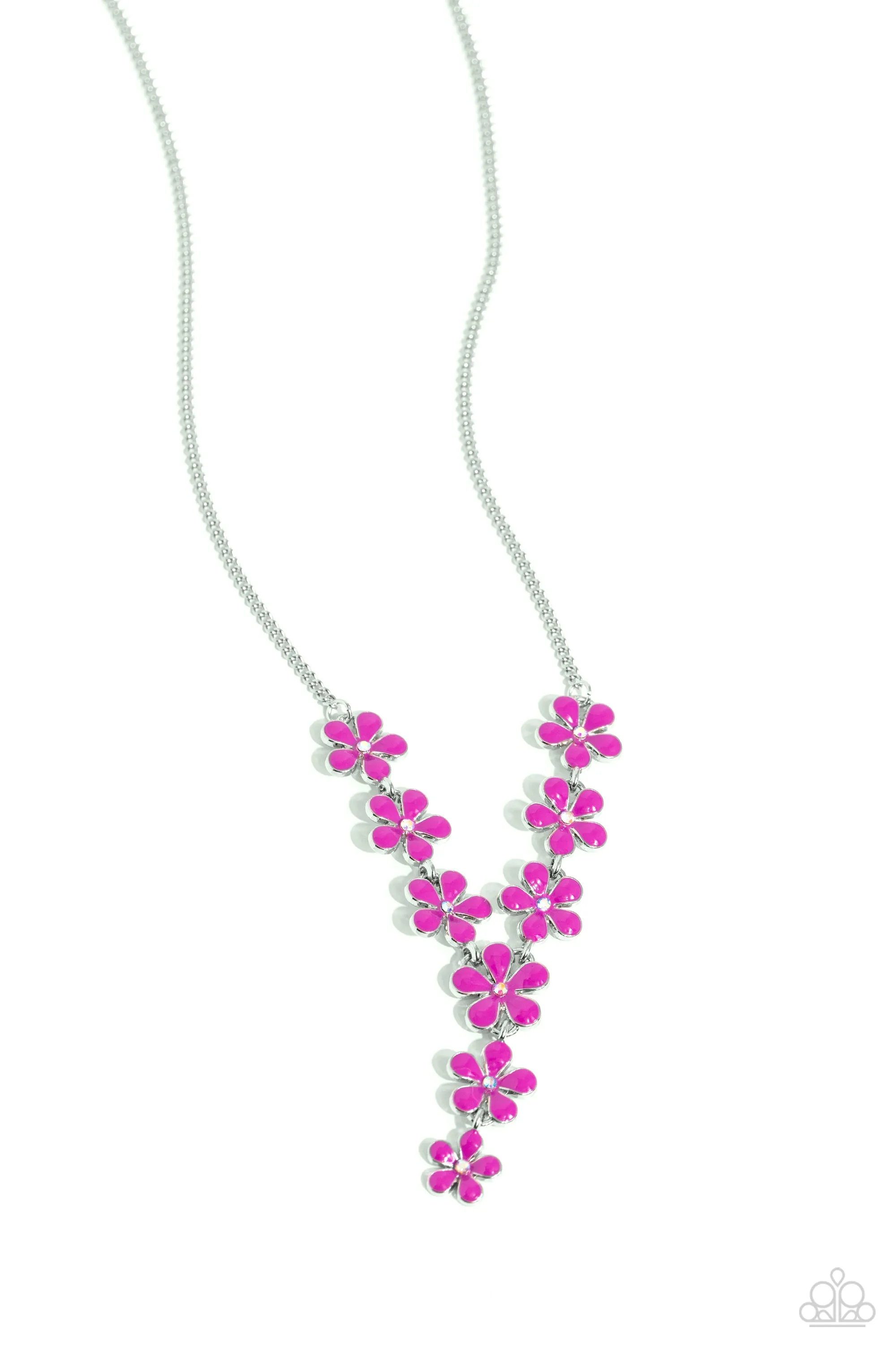 Necklaces Flowering Feature - Multi PINK N324