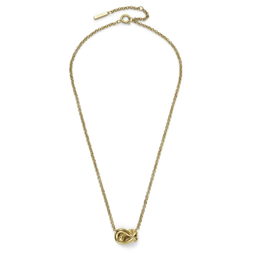 Olivia Burton Classic Lovers Knot Gold Plated Necklace 24100221