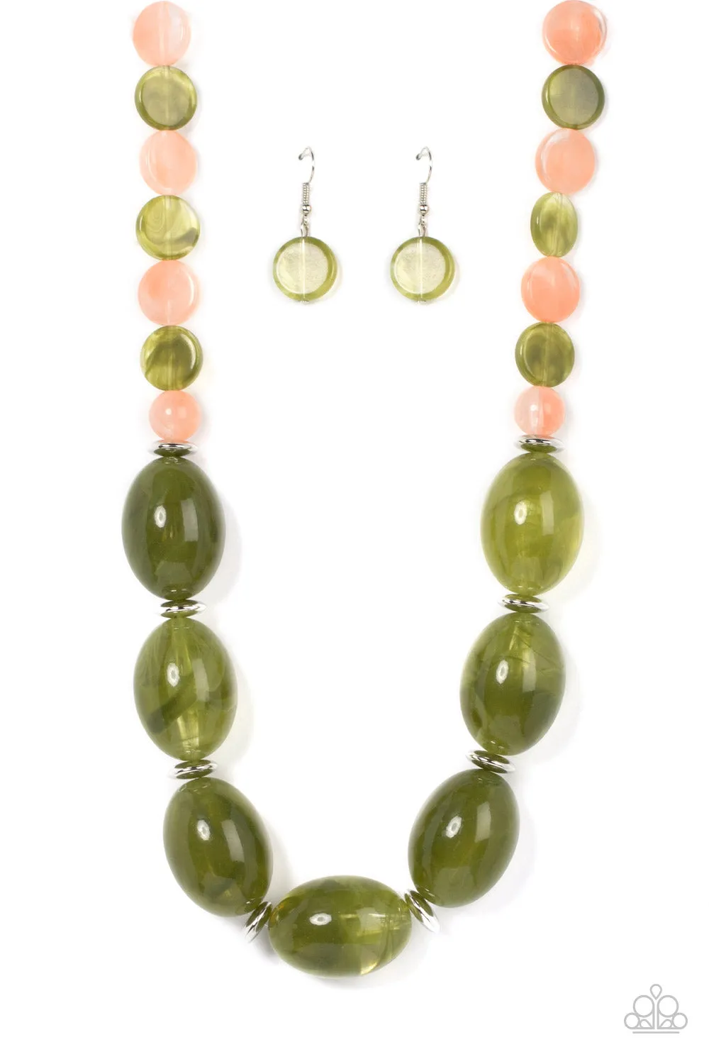 PAPARAZZI Belle of the Beach - Green NECKLACE