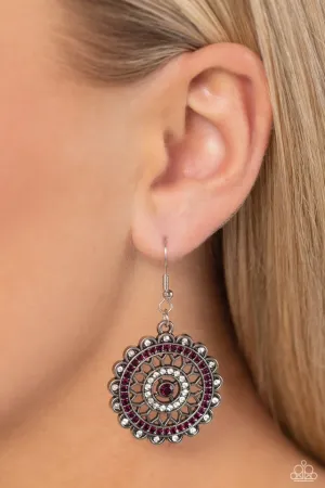 Paparazzi Earring ~ Twinkly Translation - Purple