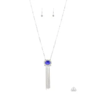 Paparazzi Happily Ever Ethereal - Blue Necklace & Earrings Set