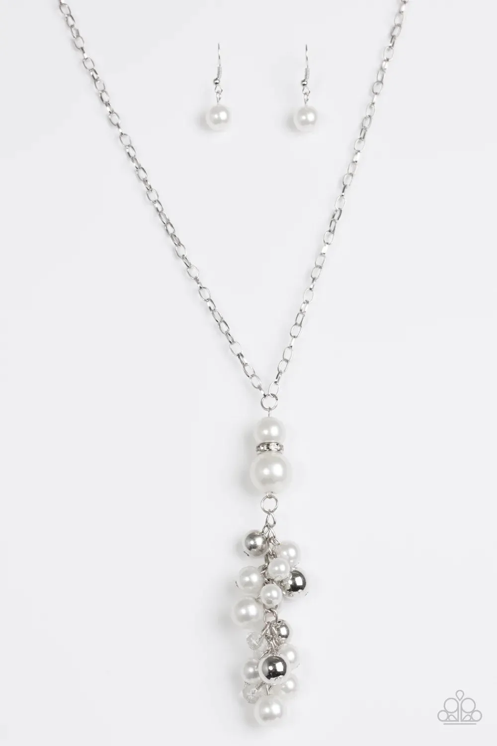 Paparazzi Necklace ~ BALLROOM For Rent - White