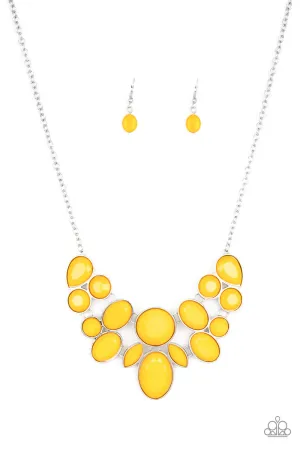 Paparazzi Necklace ~ Demi-Diva - Yellow