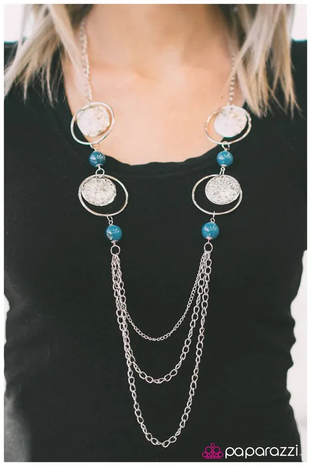 Paparazzi Necklace ~ Utter Amazement - Blue